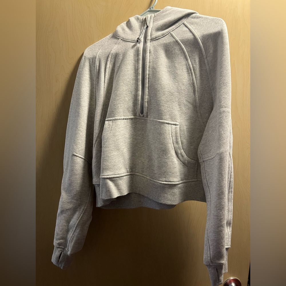 Scuba oversized half zip hoodie